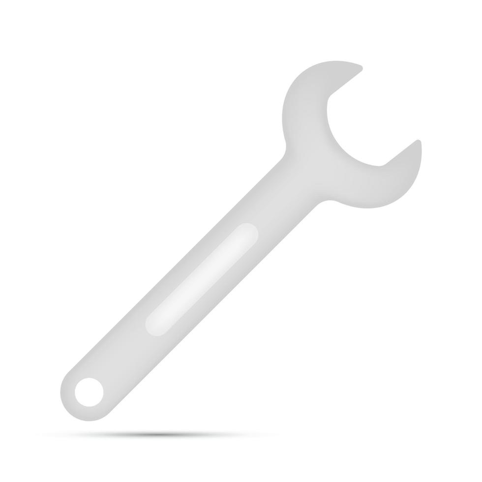 Spanner isolated on white background vector