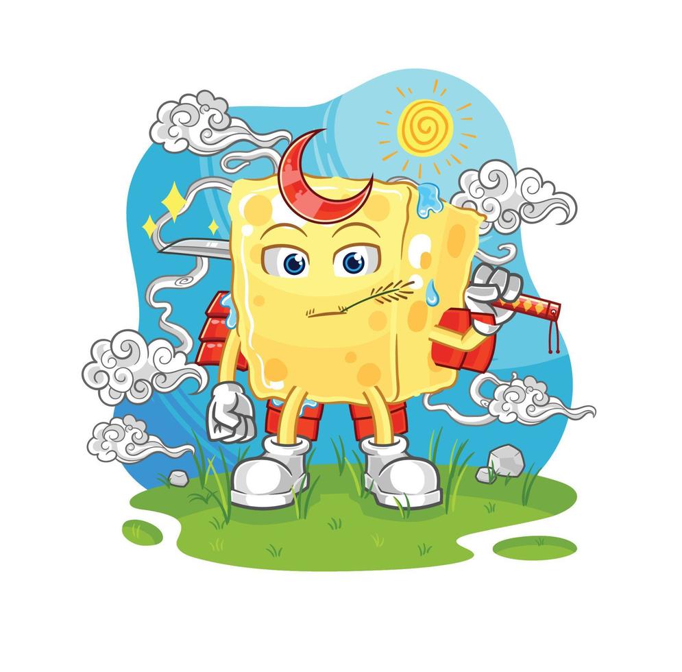 sponge character cartoon vector