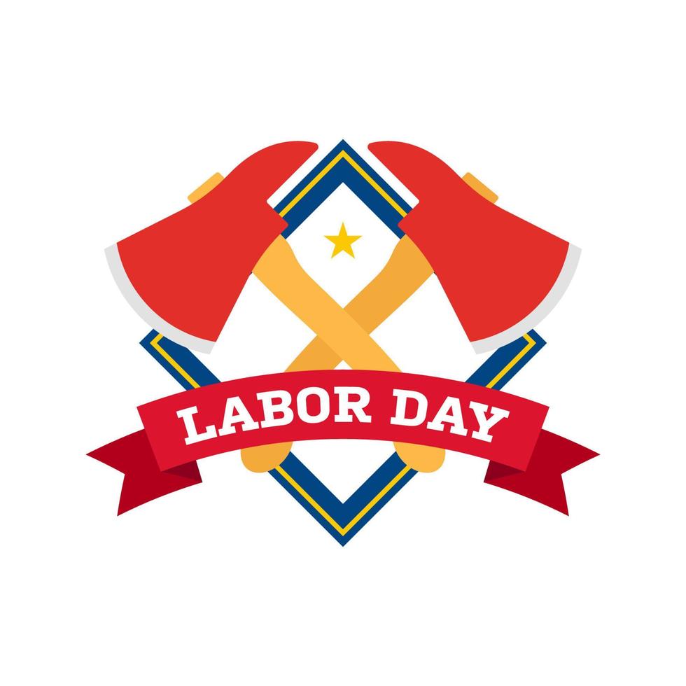 Happy Labor Day banner isolated on white background vector