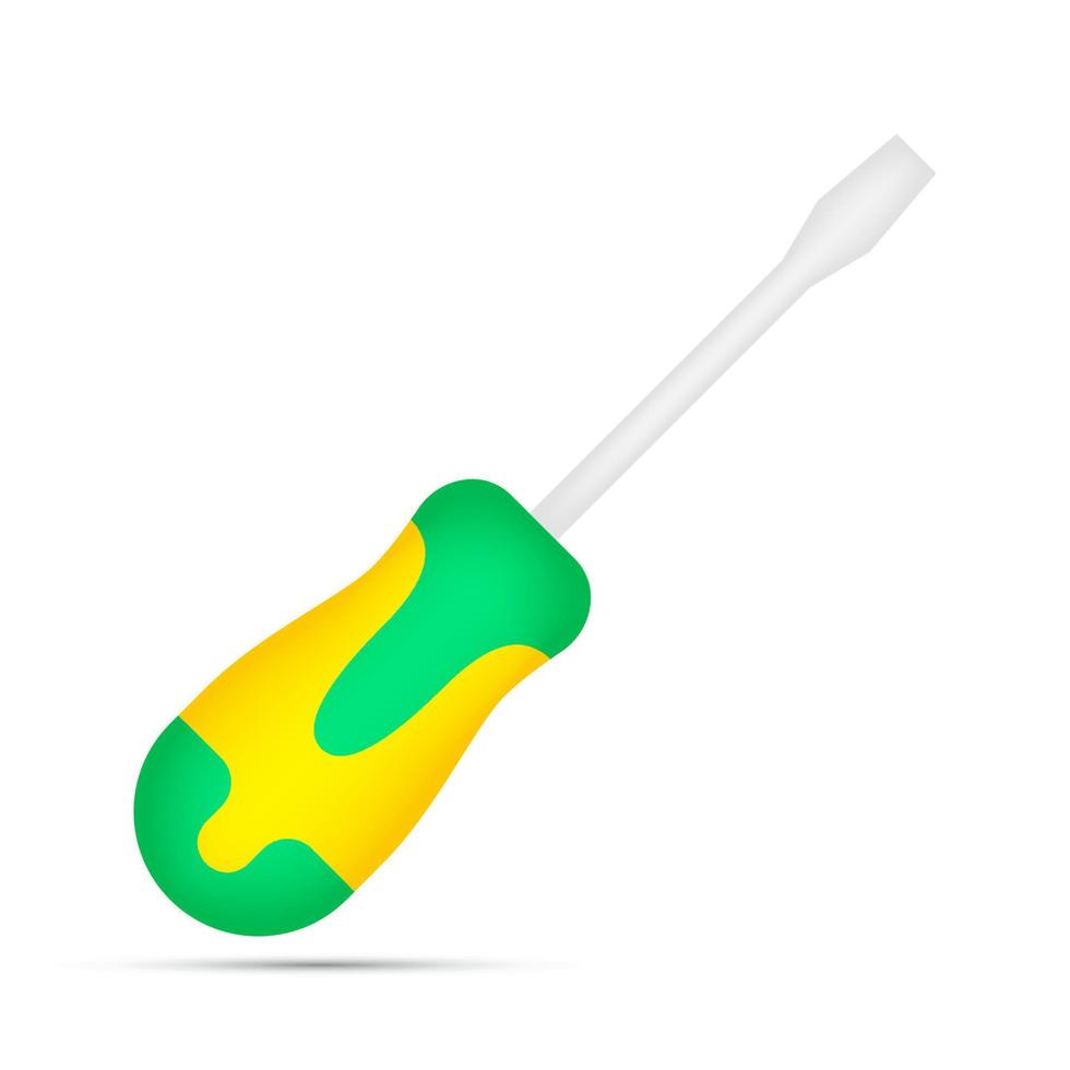 Screwdriver isolated on white background vector