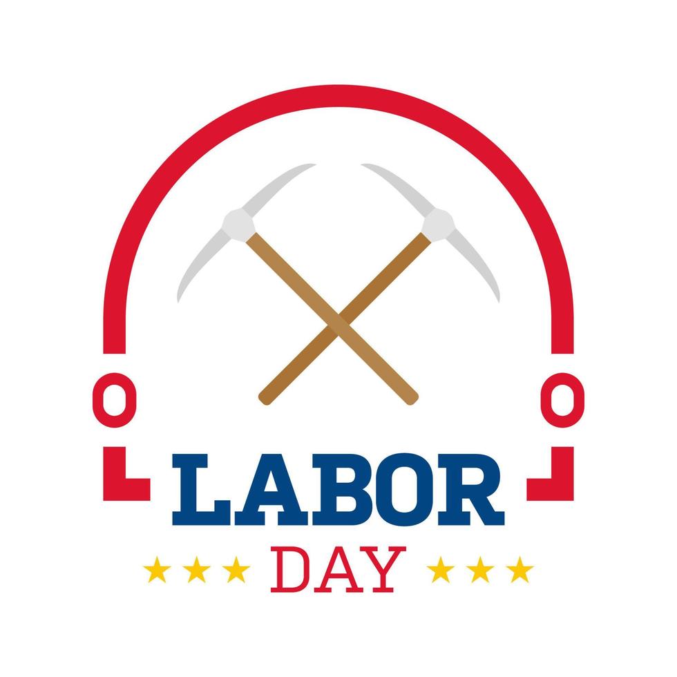 Happy Labor Day banner isolated on white background vector