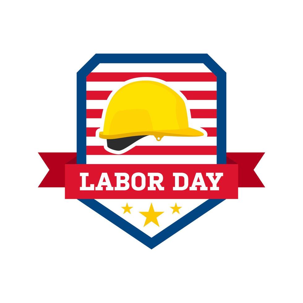 Happy Labor Day banner isolated on white background vector
