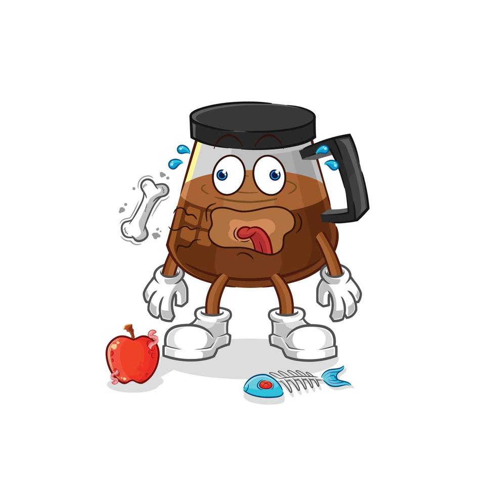 coffee machine vector character