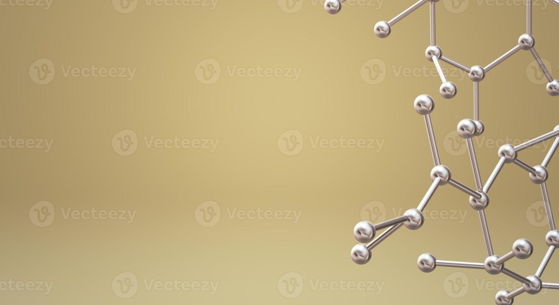 molecule 3d rendering for  science  content. photo