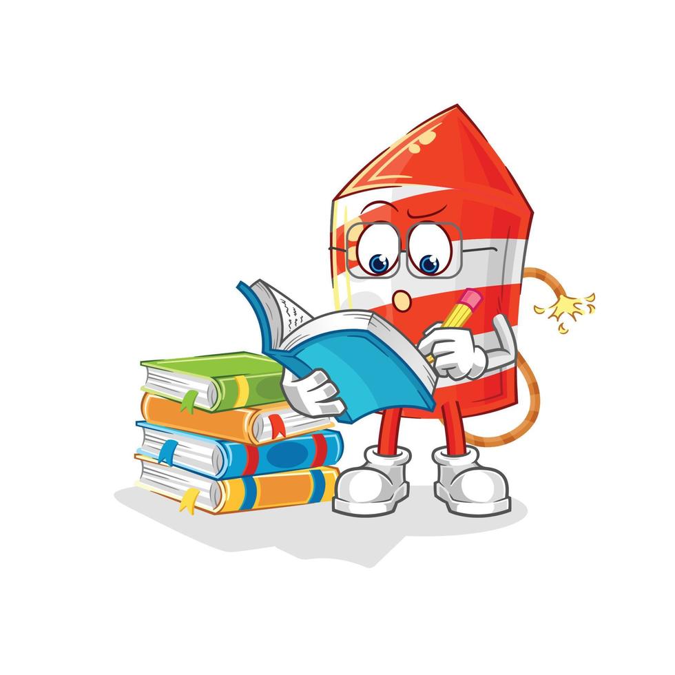 fireworks cartoon character vector