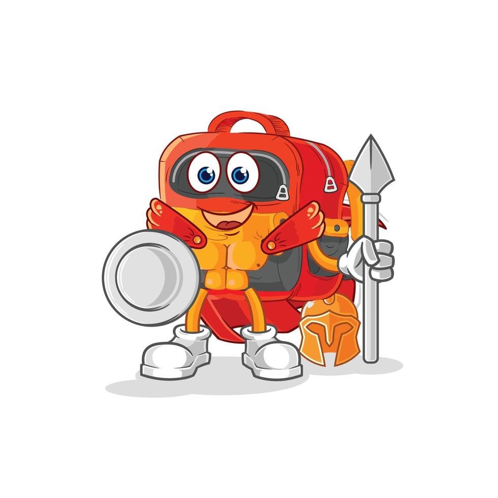 backpack cartoon vector