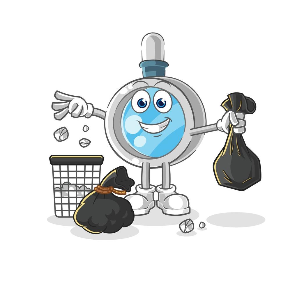 magnifying glass cartoon vector