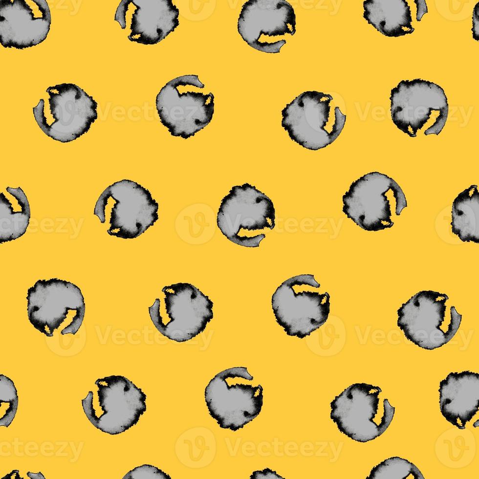 isolated ink blots streaks abstract  seamless pattern photo