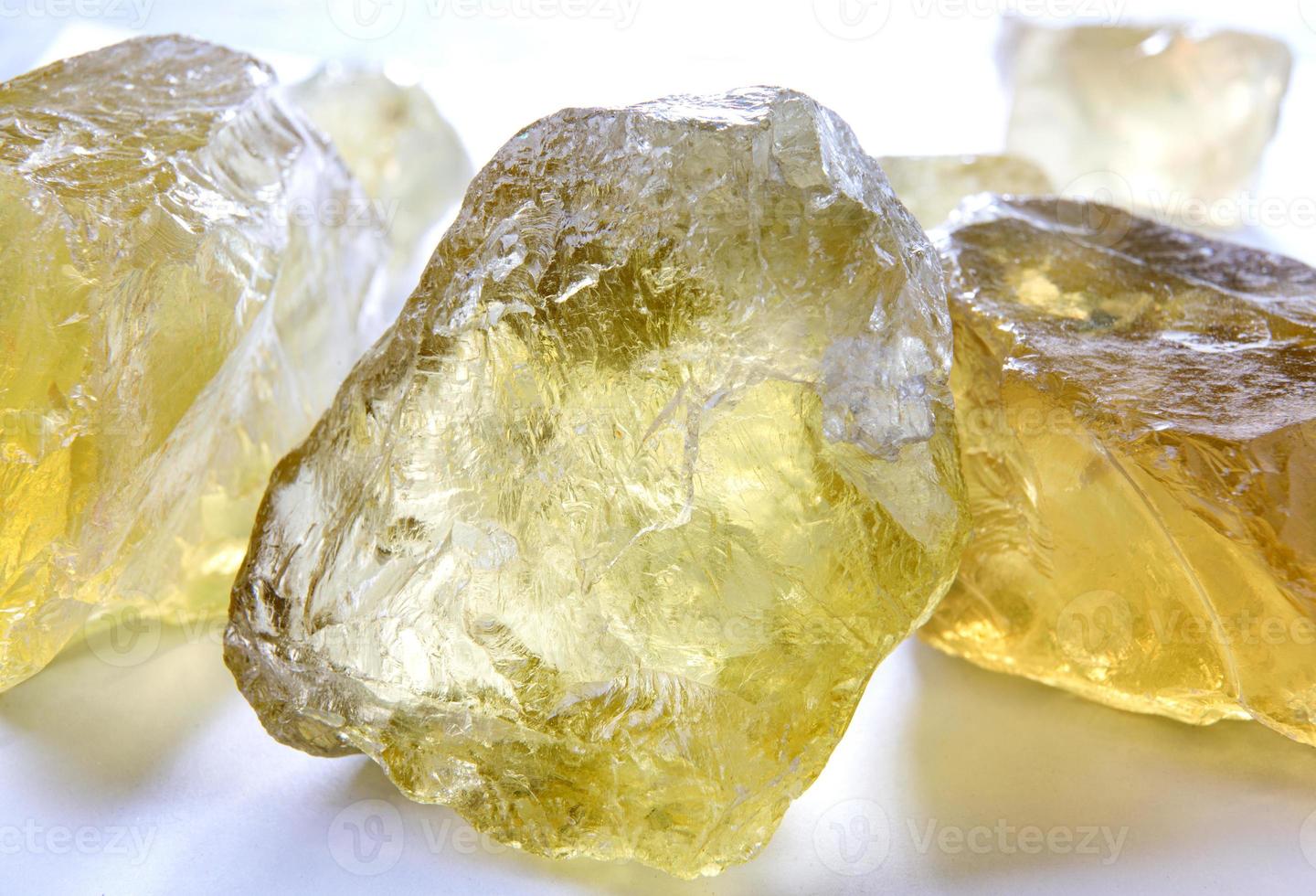 Several citrine samples. The texture of natural stone. photo