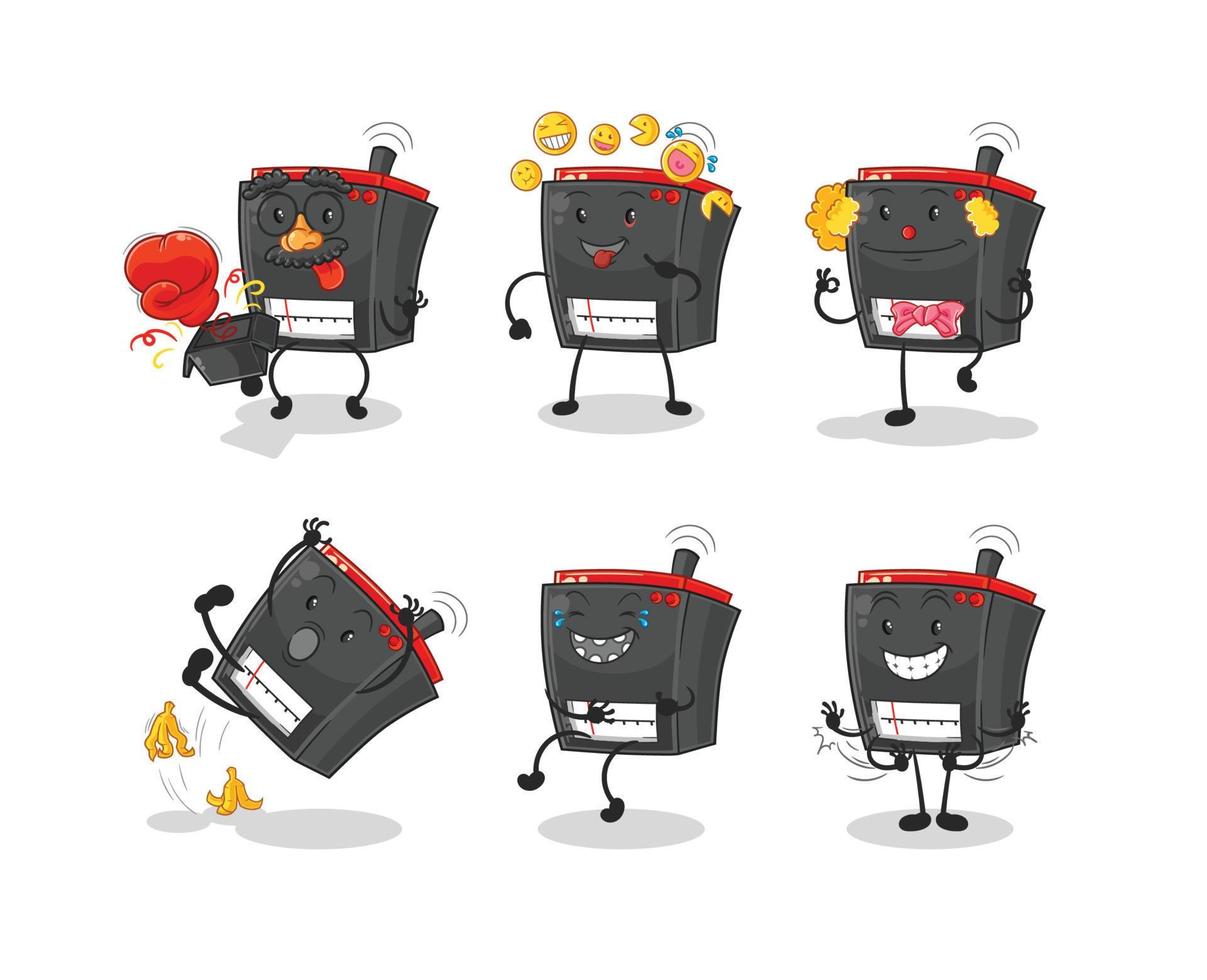 radio cartoon character vector
