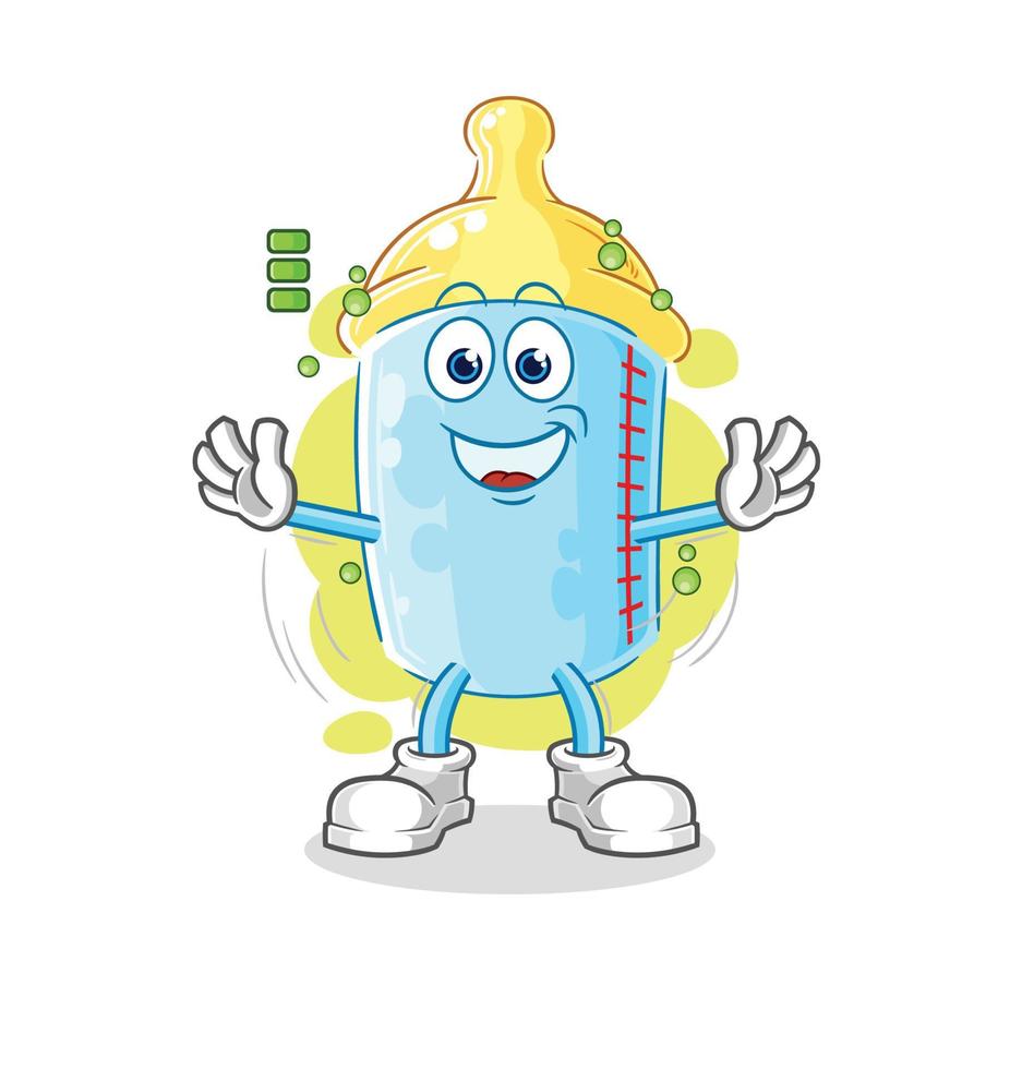 baby bottle cartoon vector