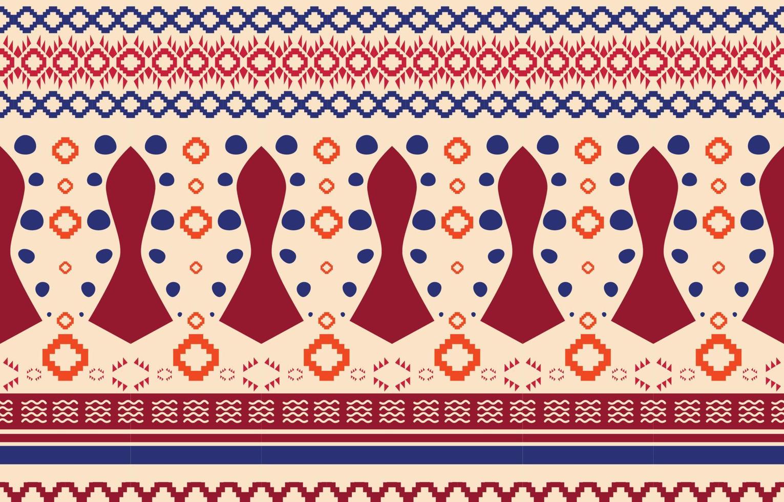 patrón étnico tribal oriental geométrico africano. fondo tradicional. diseño para moqueta, papel pintado, ropa, envoltura, batik, tela, estilo de bordado de ilustración vectorial. vector