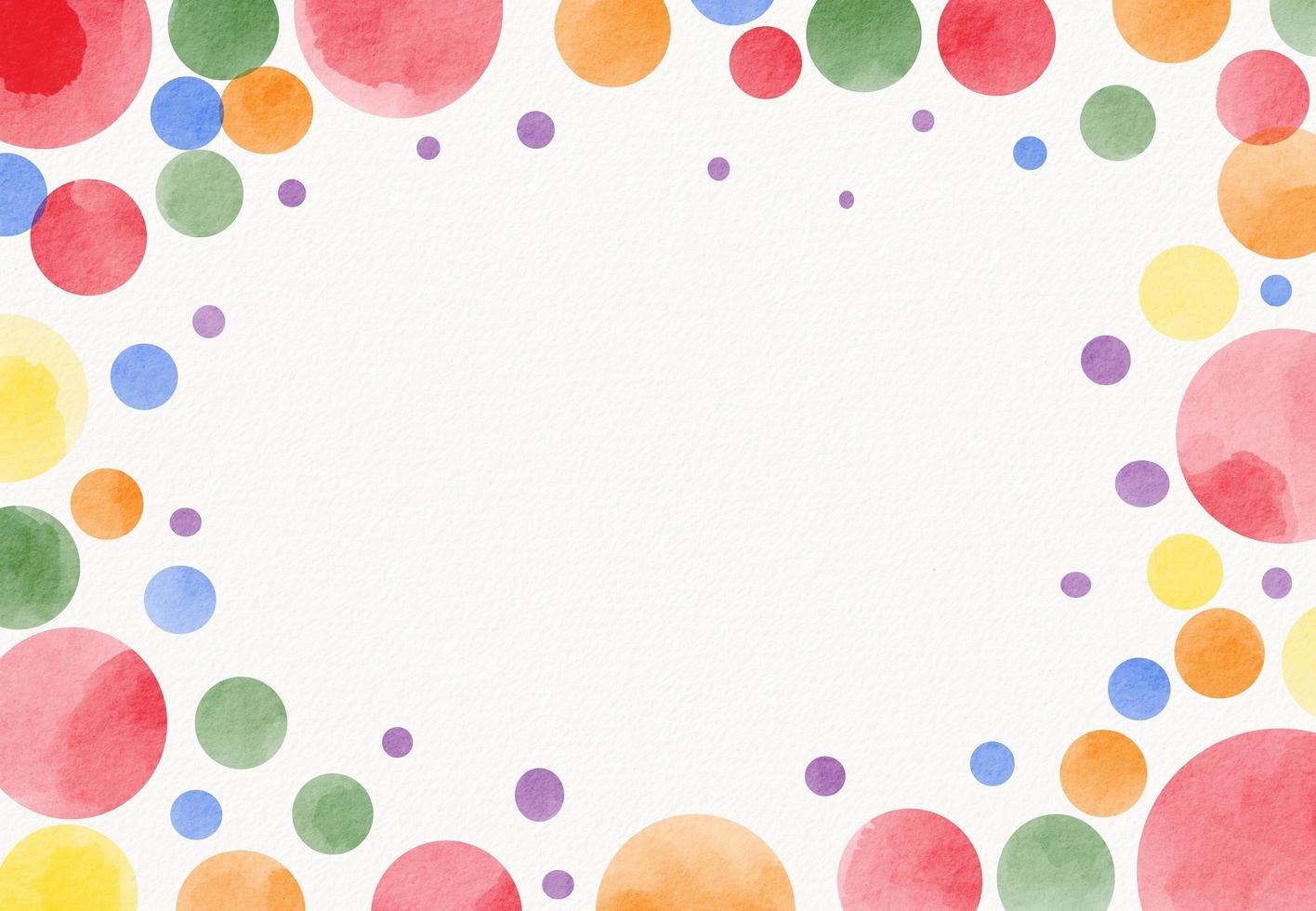 Rainbow dot pattern watercolor background.LGBT  Pride month texture concept. photo