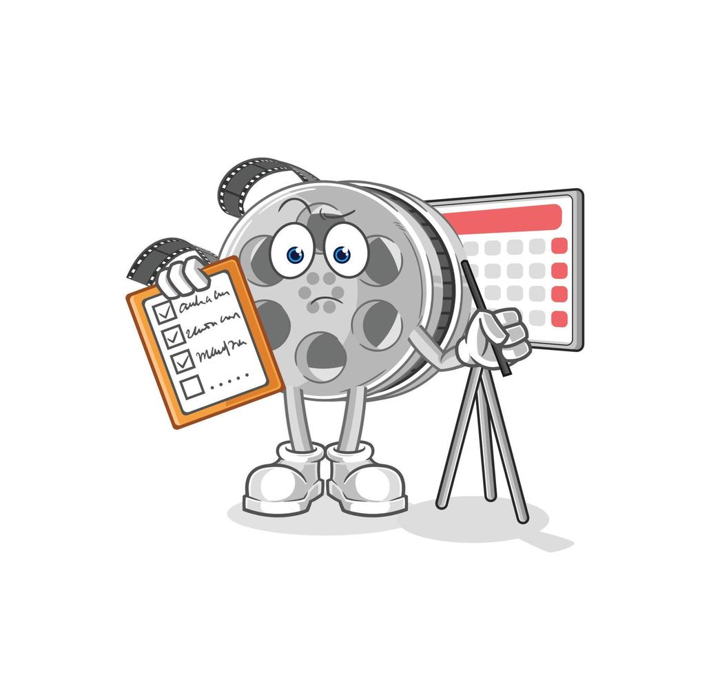 film reel cartoon vector