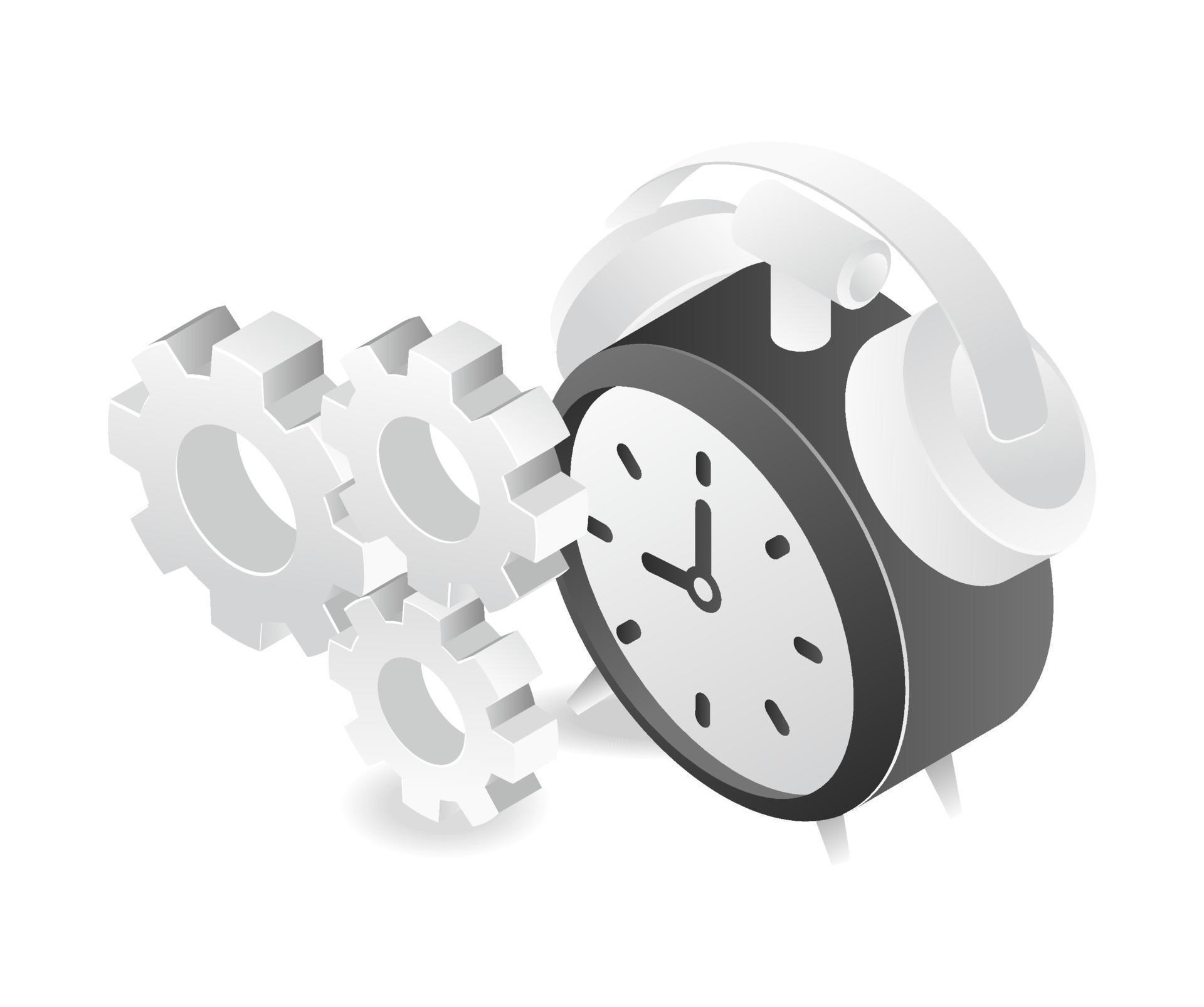 Setting alarm clock reminder 10695343 Vector Art at Vecteezy