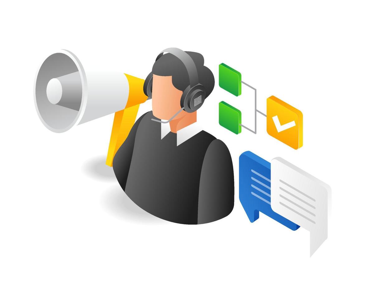 24-hour non-stop digital customer service vector