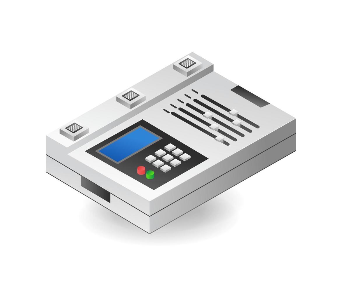 Futuristic data analysis control tool vector