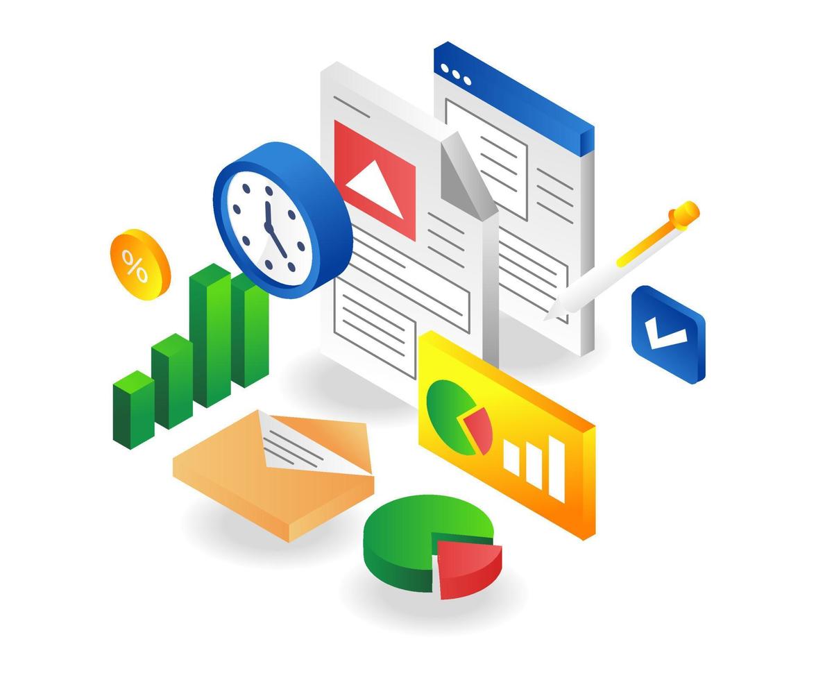 Time in business sheet checklist vector