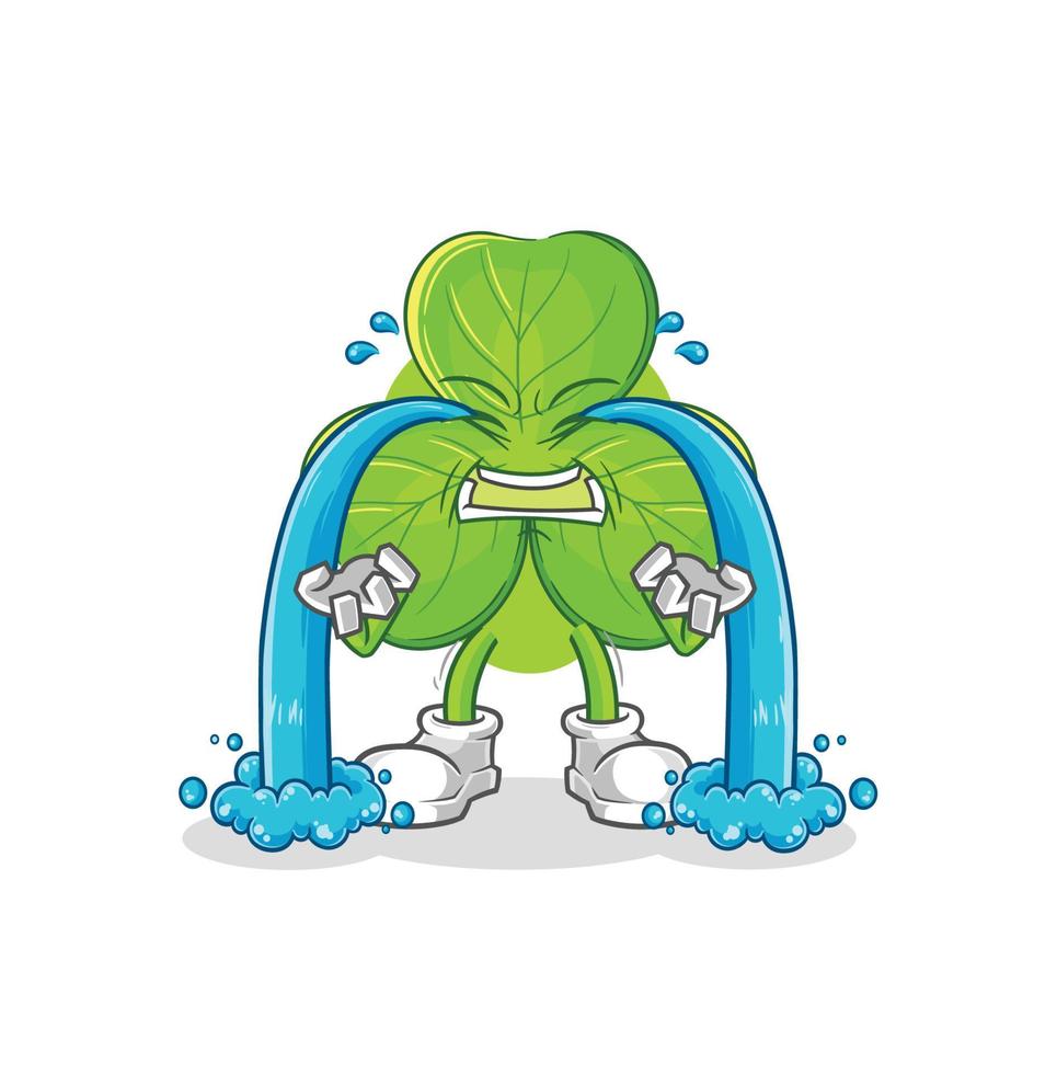 clover character cartoon vector