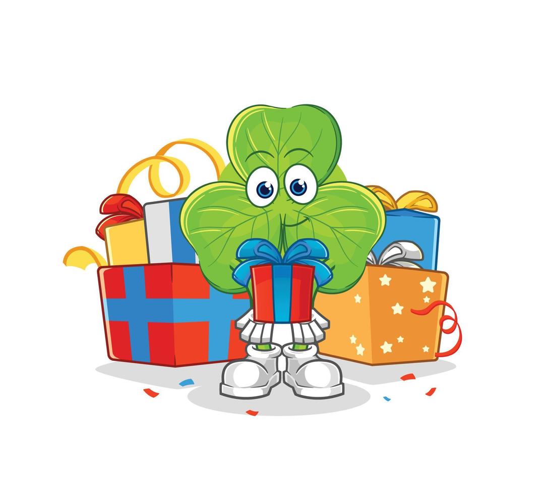 clover cartoon character vector