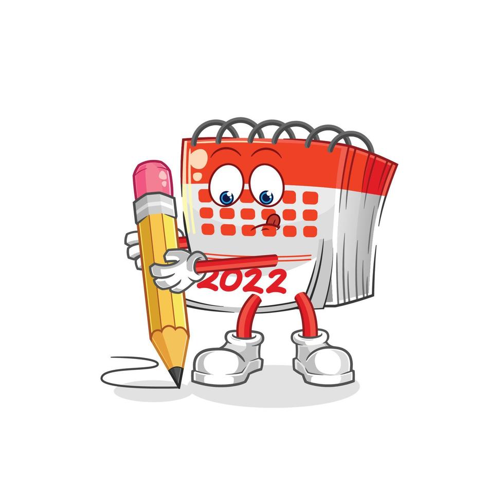 calender cartoon vector