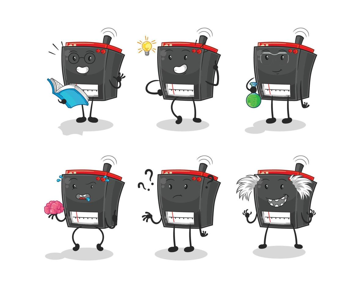 radio cartoon character vector