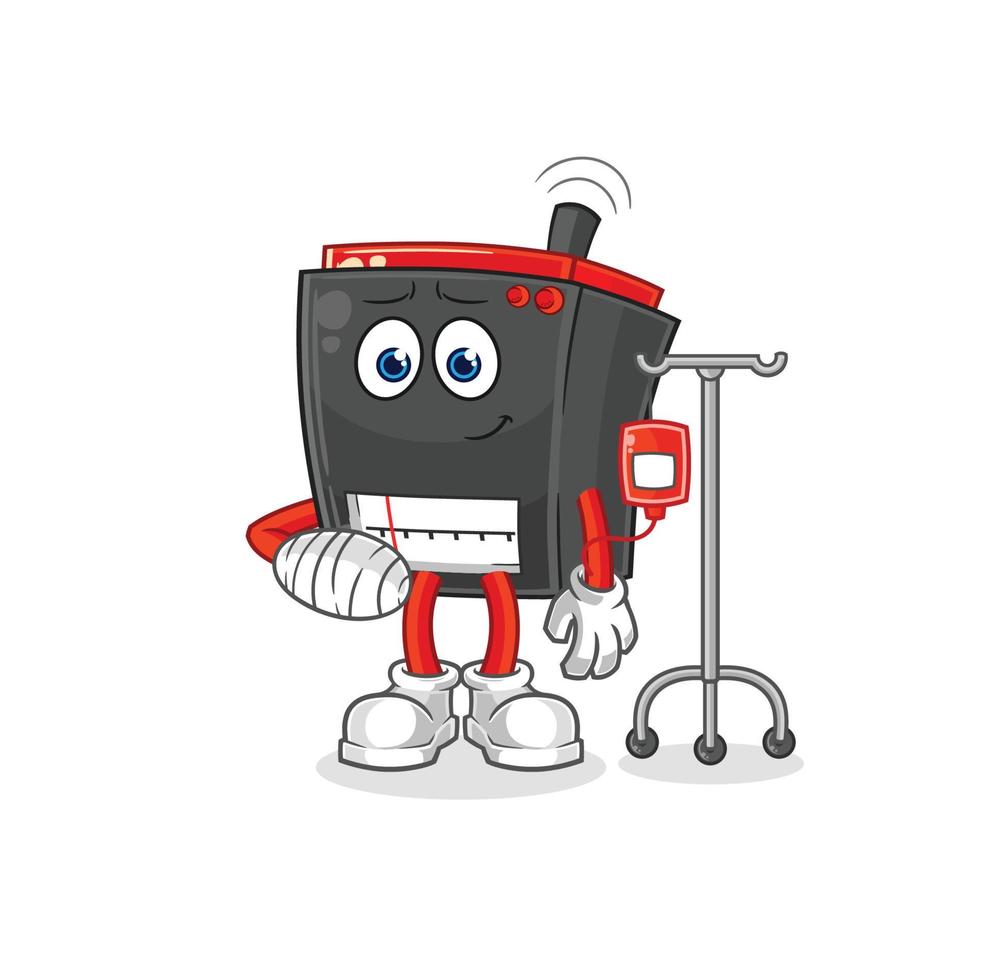 radio cartoon character vector