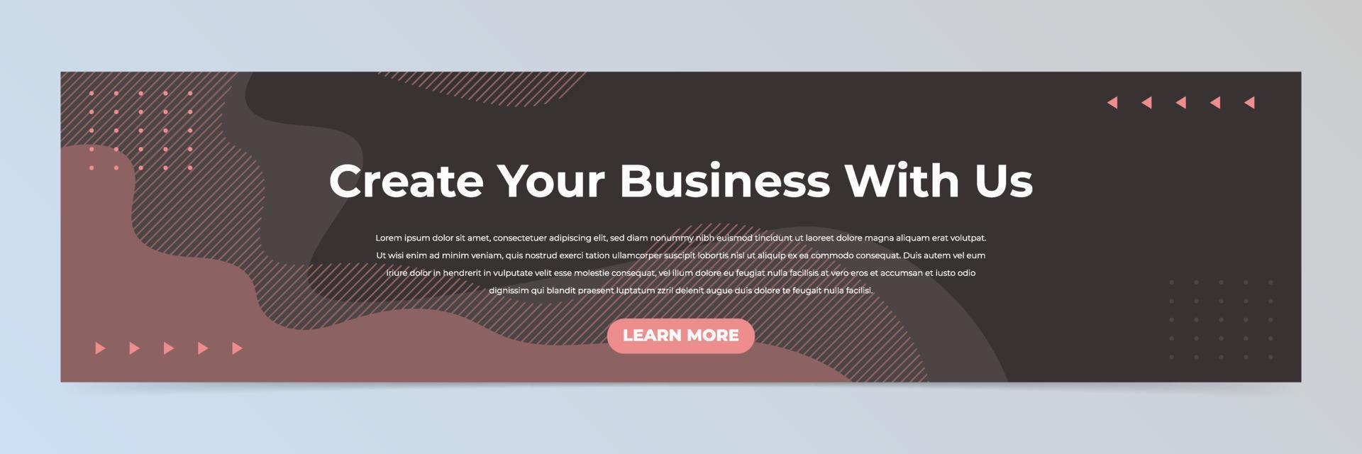 Modern abstract linkedin banner template 10696279 Vector Art at Vecteezy