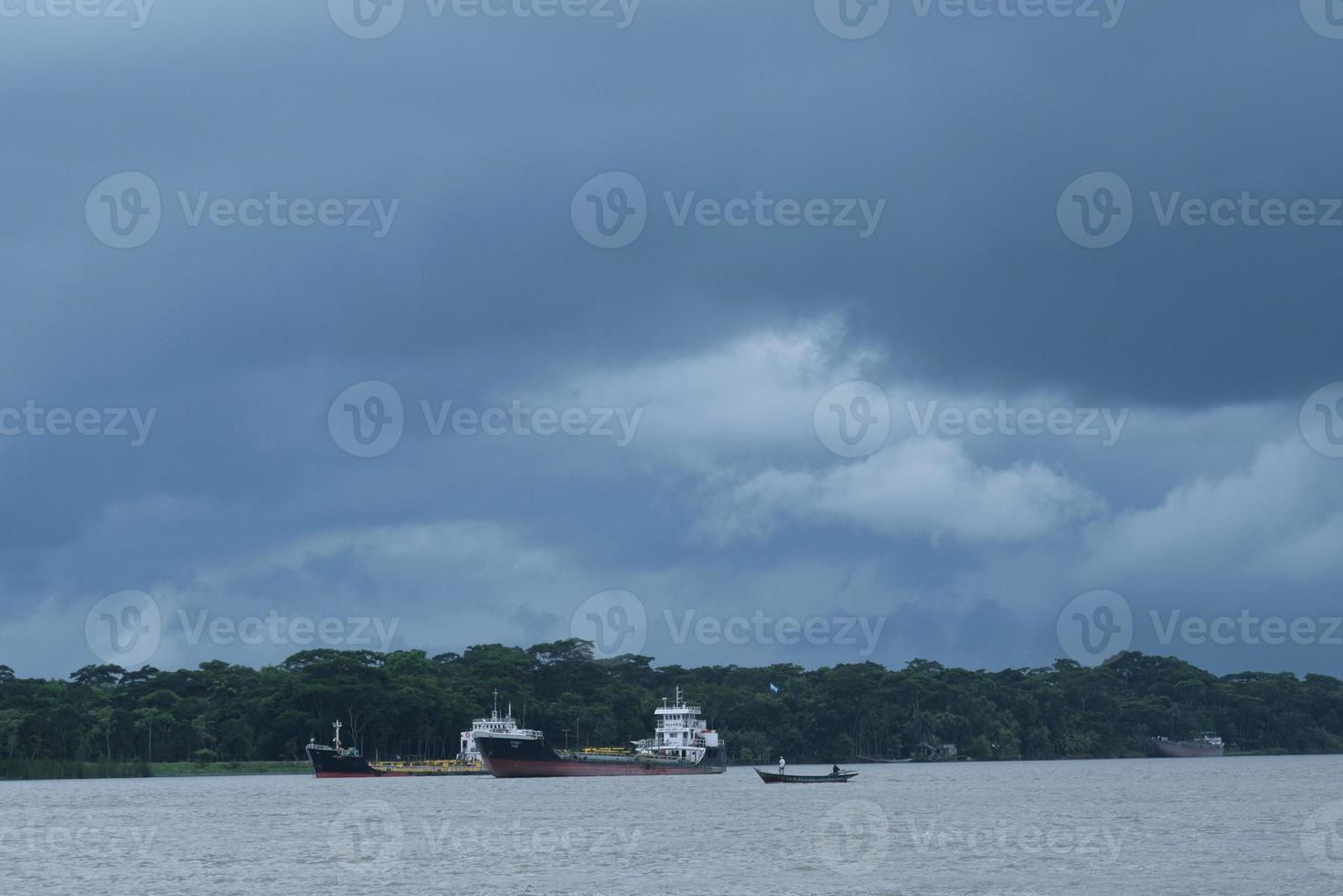Cloud on the river photo