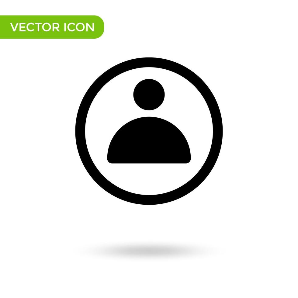 person icon. minimal and creative icon isolated on white background. vector illustration symbol mark