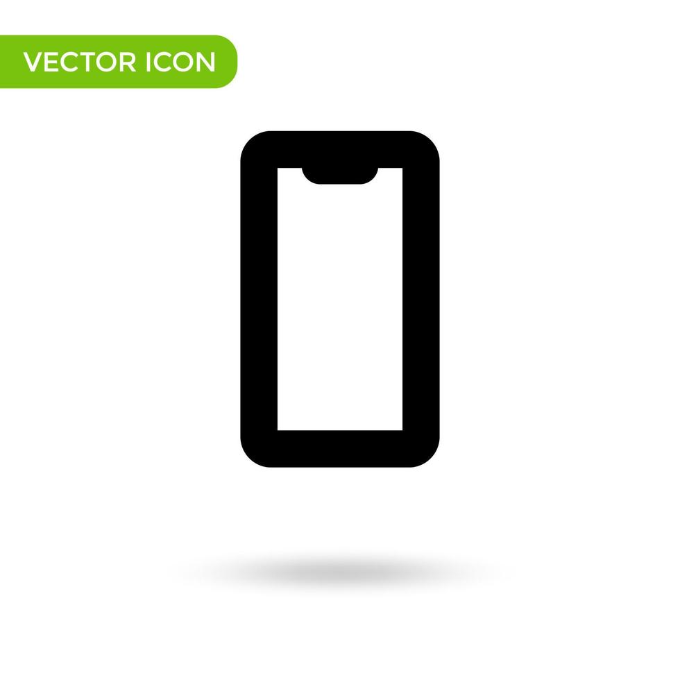 icono de teléfono icono mínimo y creativo aislado sobre fondo blanco. marca de símbolo de ilustración vectorial vector