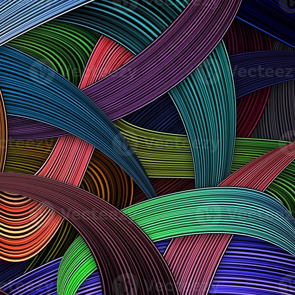 Abstract colorful gradient stripe lines background photo