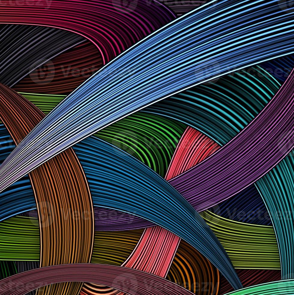 Abstract colorful gradient stripe lines background photo