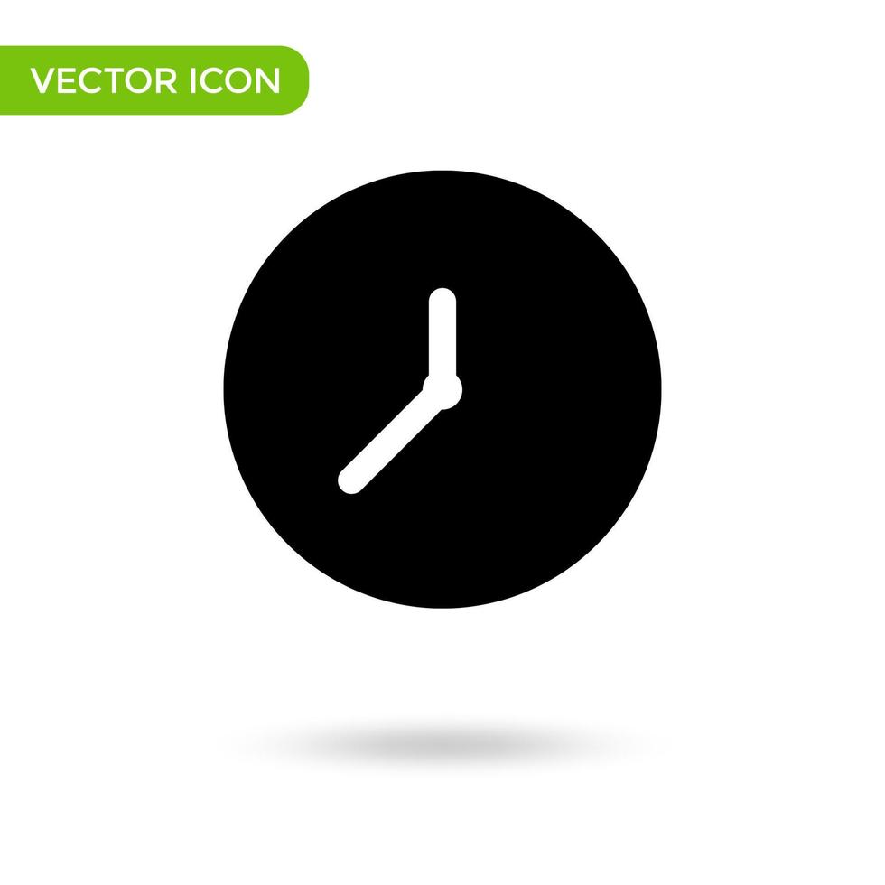 clock icon. minimal and creative icon isolated on white background. vector illustration symbol mark