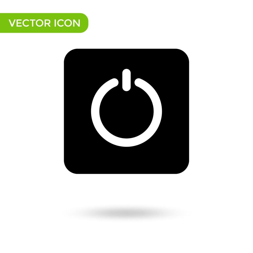 power icon. minimal and creative icon isolated on white background. vector illustration symbol mark