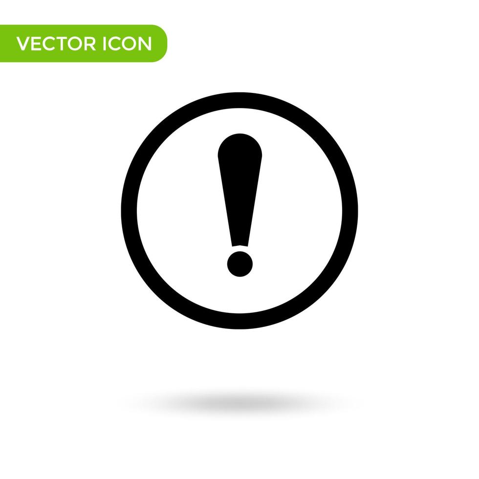 attention mark icon. minimal and creative icon isolated on white background. vector illustration symbol mark