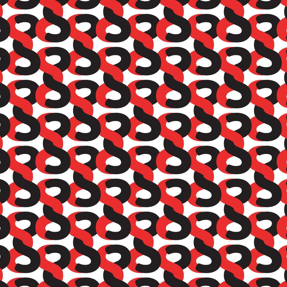 patrón de cuerda roja y negra. patrón geométrico. diseño repetitivo. diseño de marcos de cuerda. vector