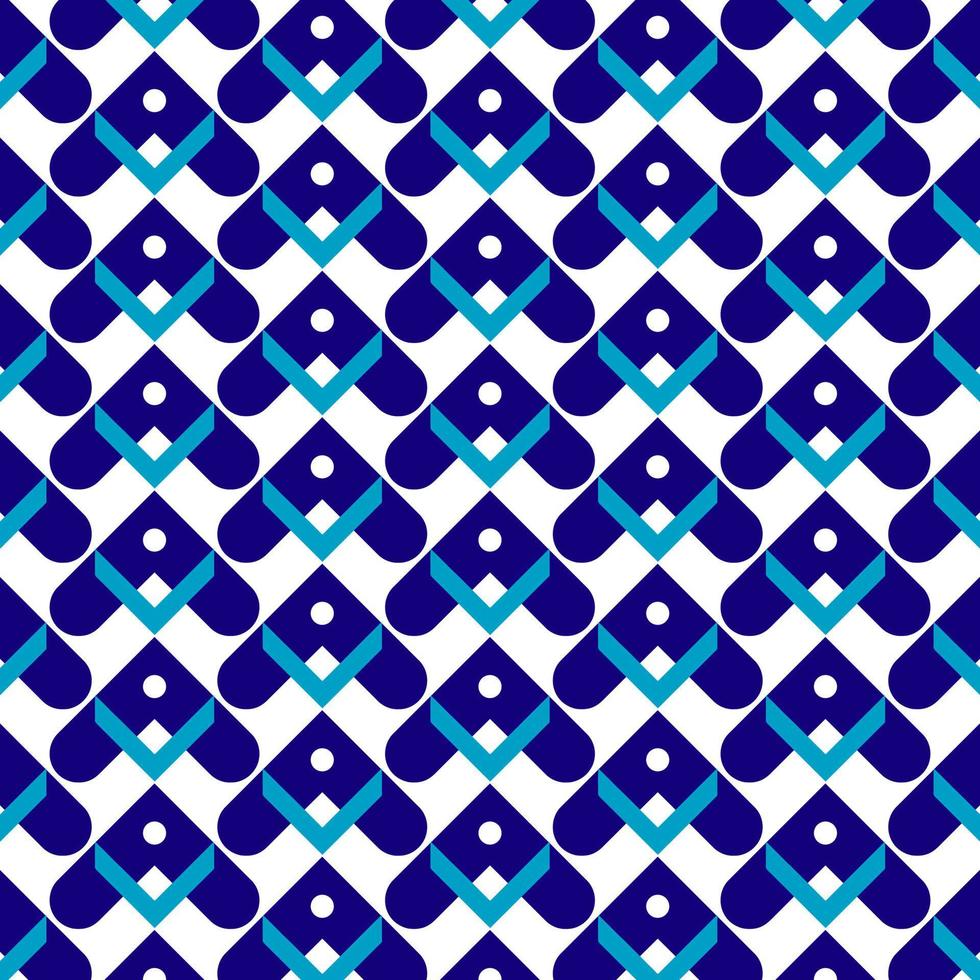 Geometric background. Vector illustration. Abstract pattern blue colour. Modern design for fabric, decoration, tiles etc.