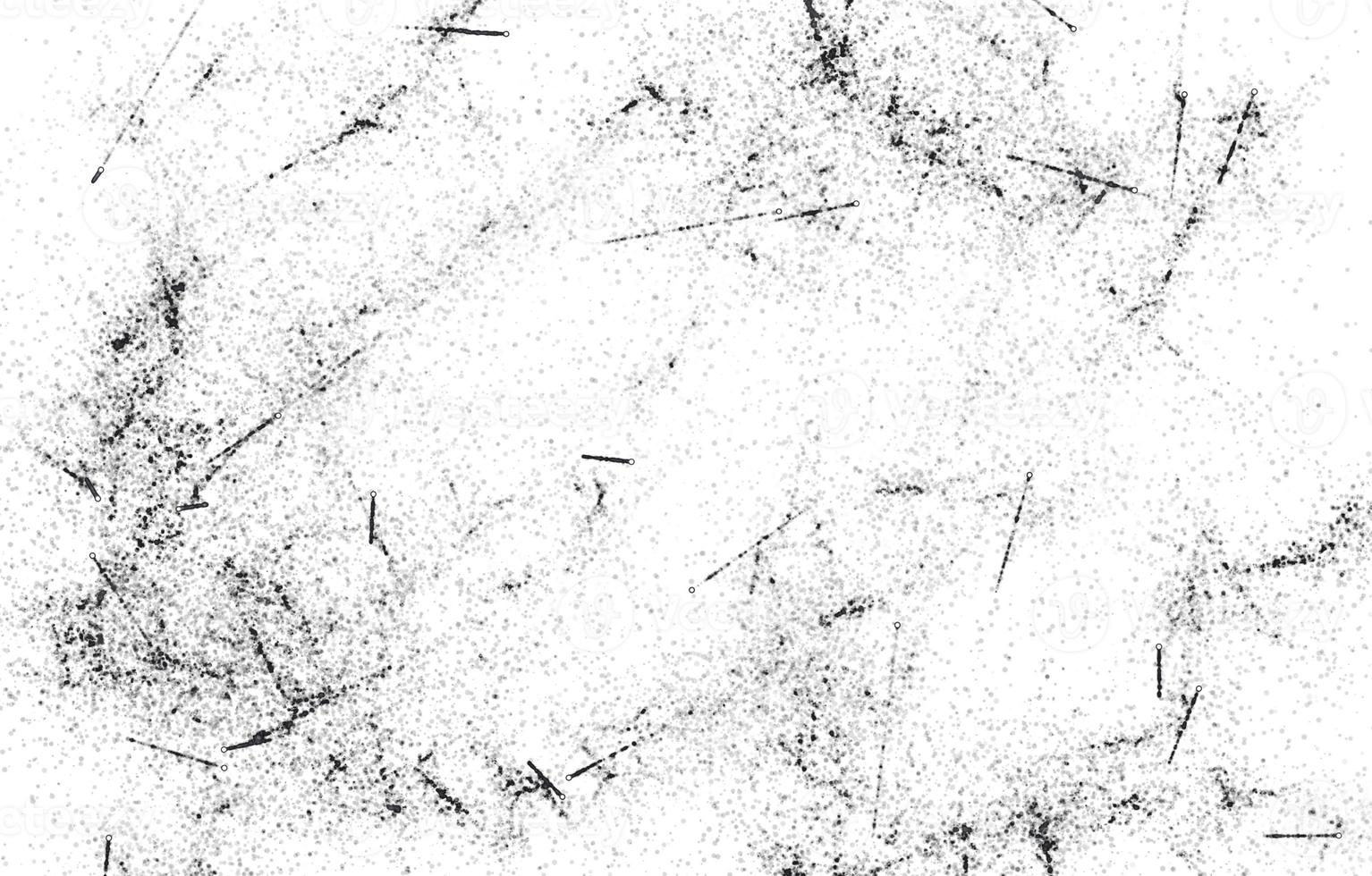 Grunge black and white pattern. Monochrome particles abstract texture. Background of cracks, scuffs, chips, stains, ink spots, lines. Dark design background surface. photo