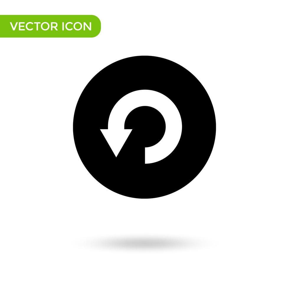 circle arrow icon. minimal and creative icon isolated on white background. vector illustration symbol mark