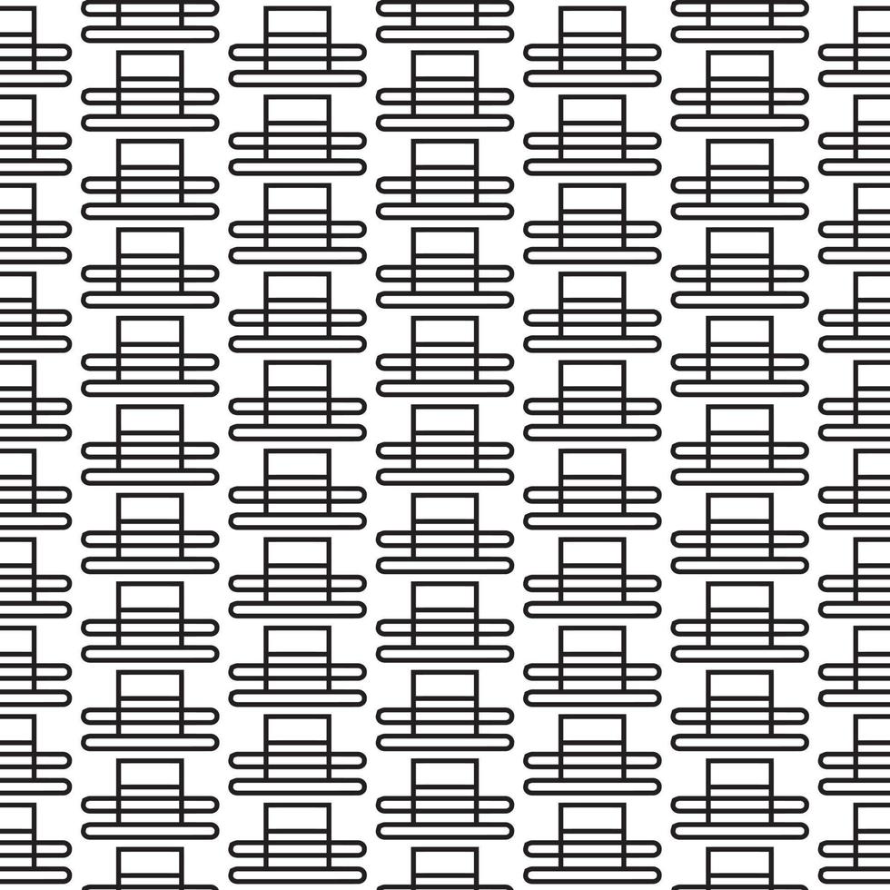 Black and white geometric pattern. Repeating abstract background. Vector