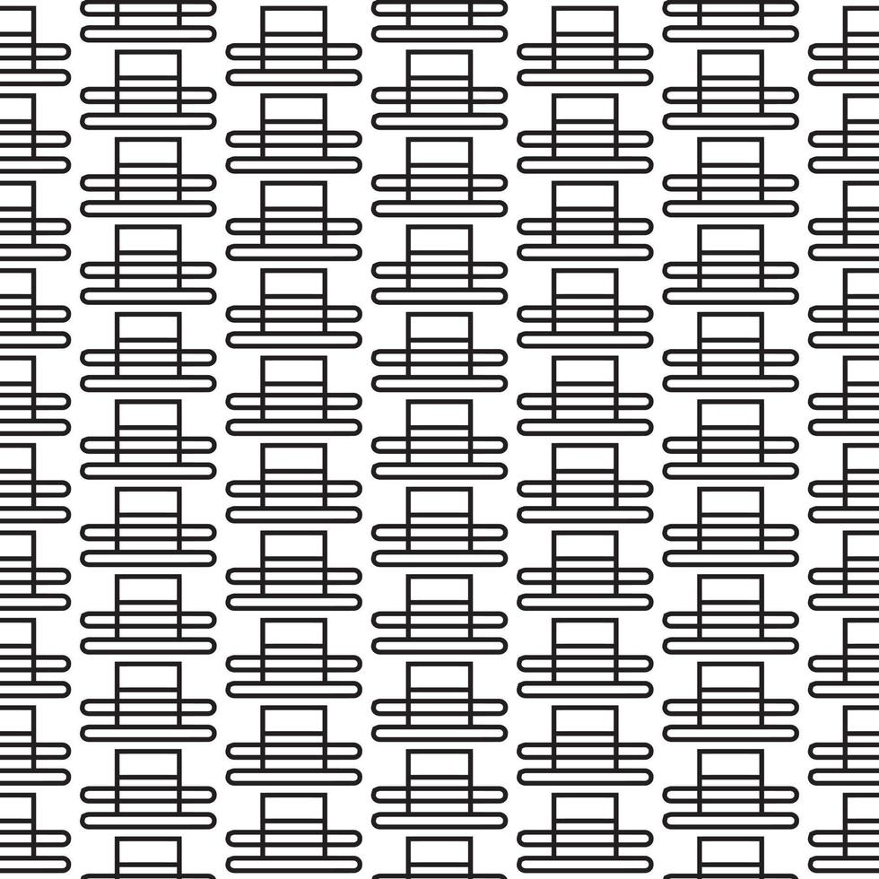 Black and white geometric pattern. Repeating abstract background. Vector