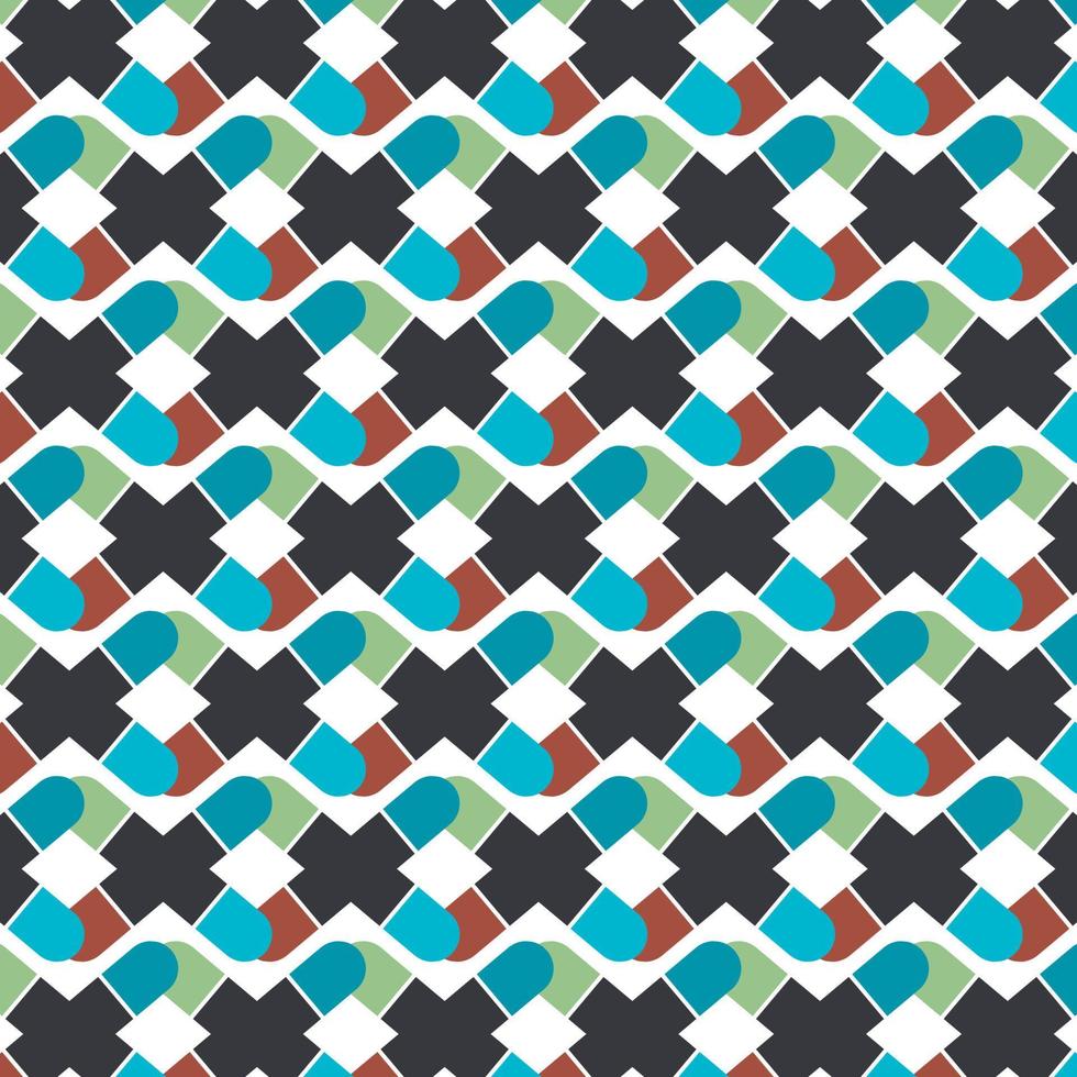 Abstract geometric pattern. Beautiful multicolor texture. Unique colourful design. Repeating geometric background. vector