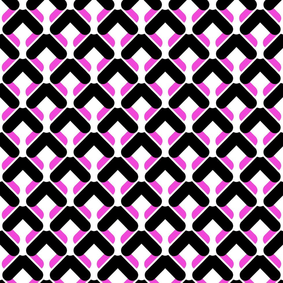 fondo geométrico. ilustración vectorial patrón abstracto color rosa y negro. diseño moderno para telas, decoración, azulejos, etc. vector