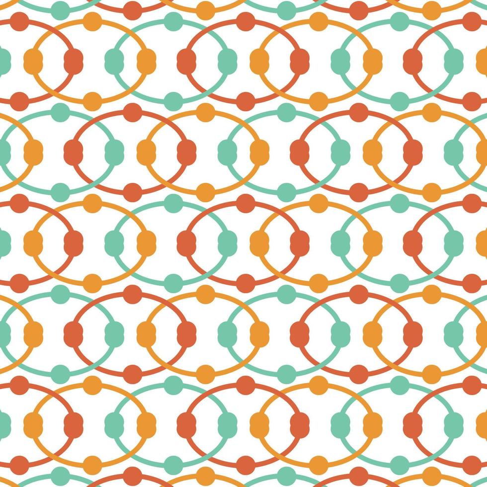 Abstract geometric pattern with rounded shapes. Repeated Geometric texture pattern. vector
