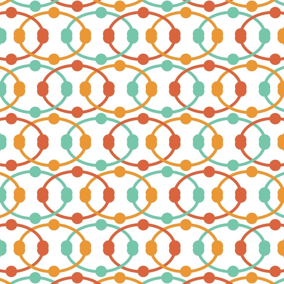 Abstract geometric pattern with rounded shapes. Repeated Geometric texture pattern. vector