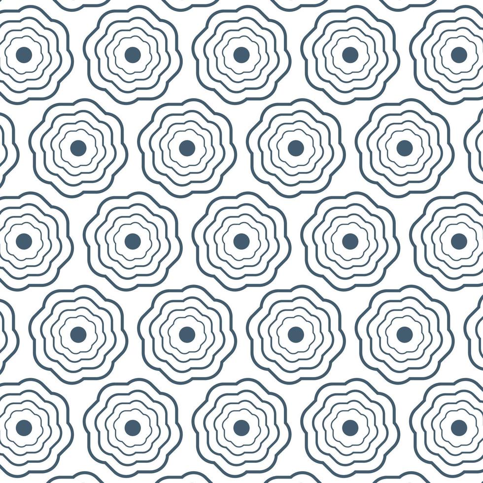 Abstract monochrome geometric pattern, repeating vector background