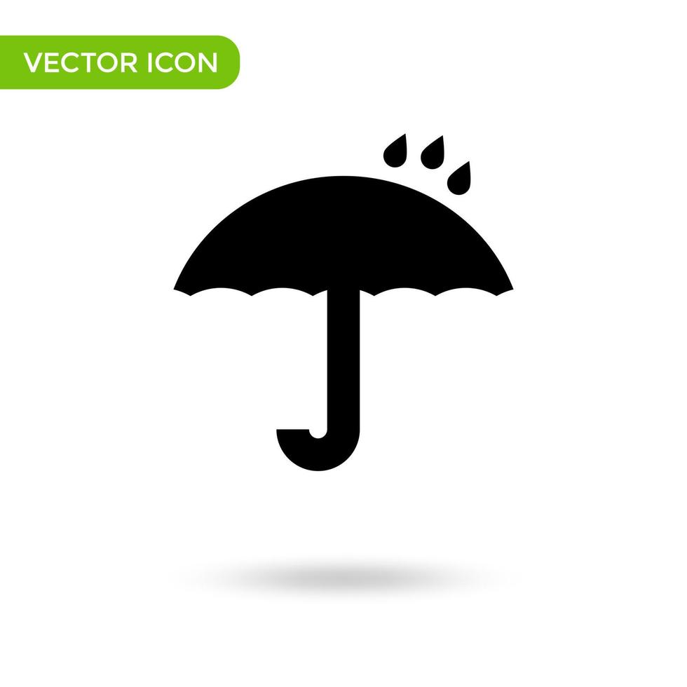 icono logístico de paraguas. icono mínimo y creativo aislado sobre fondo blanco. marca de símbolo de ilustración vectorial vector