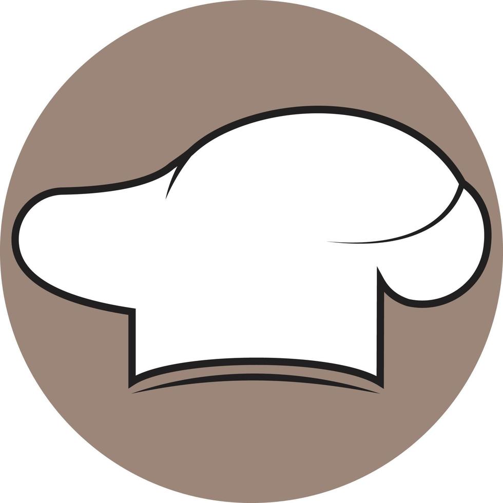 logotipo de gorro de cocinero vector