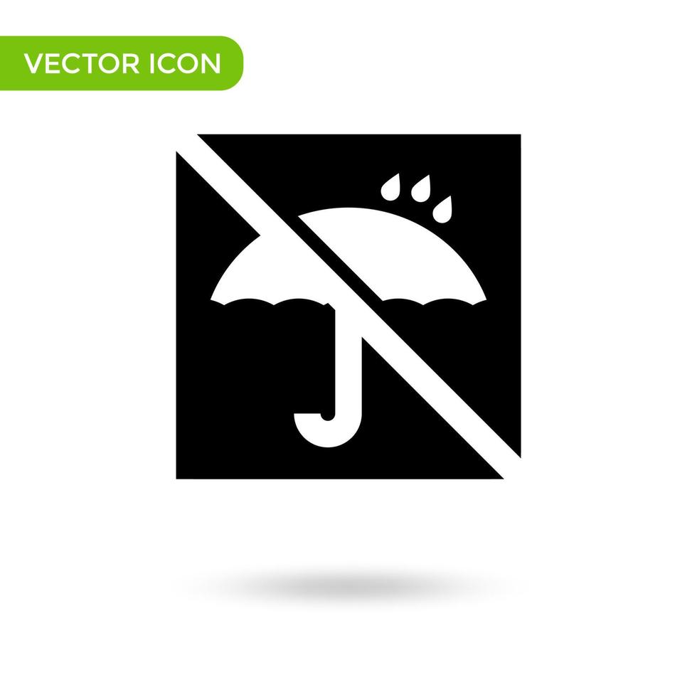icono logístico de paraguas. icono mínimo y creativo aislado sobre fondo blanco. marca de símbolo de ilustración vectorial vector